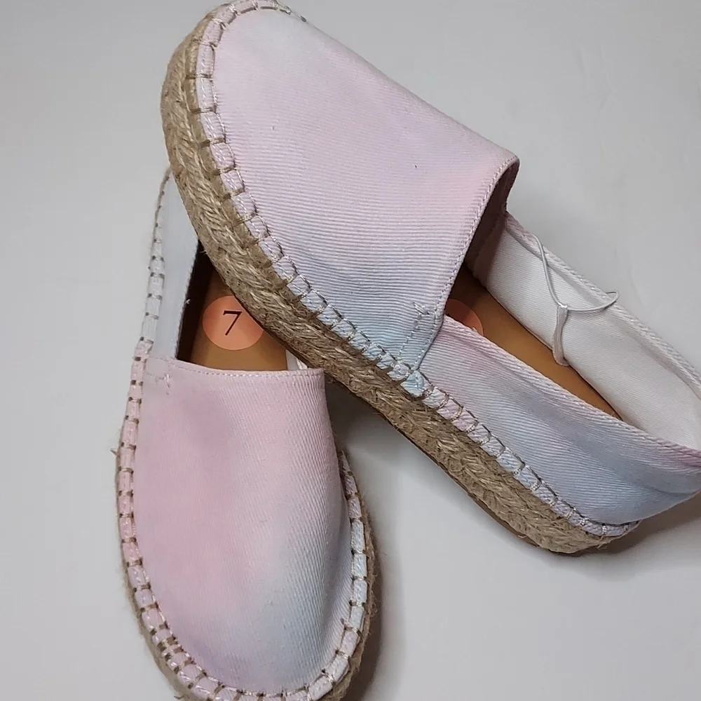SPLENDID Multicolor Laney Pastel Tie Dye Espadrilles